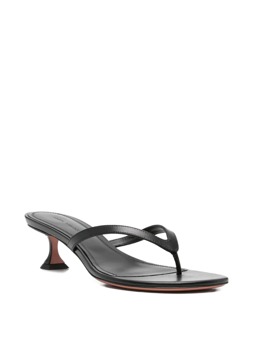 Amina Muaddi Juliette thong sandals Zwart