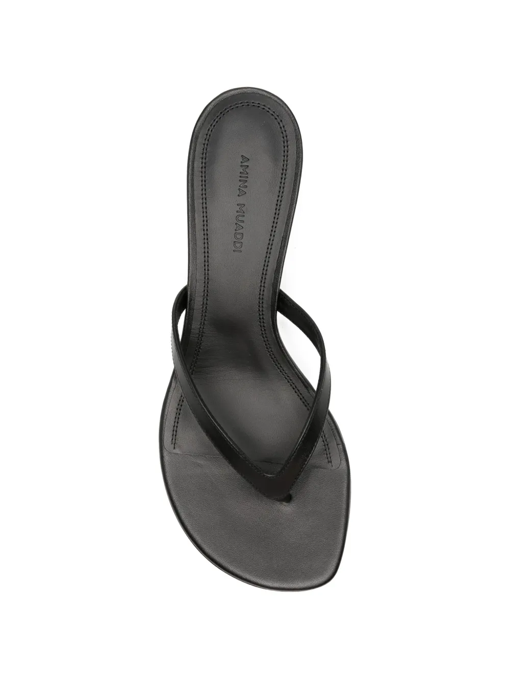 Amina Muaddi Juliette thong sandals Zwart