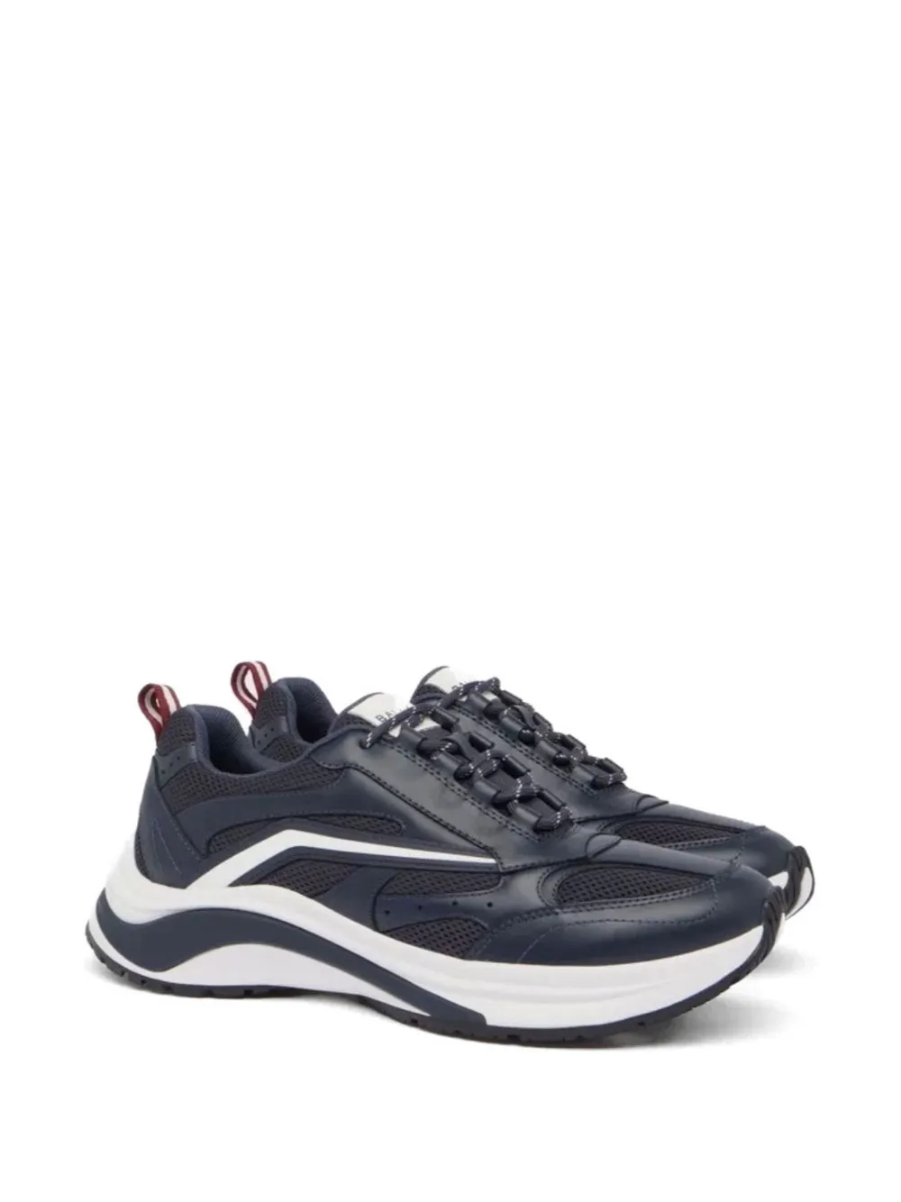 Bally Woge panelled mesh-insert sneakers - Blau