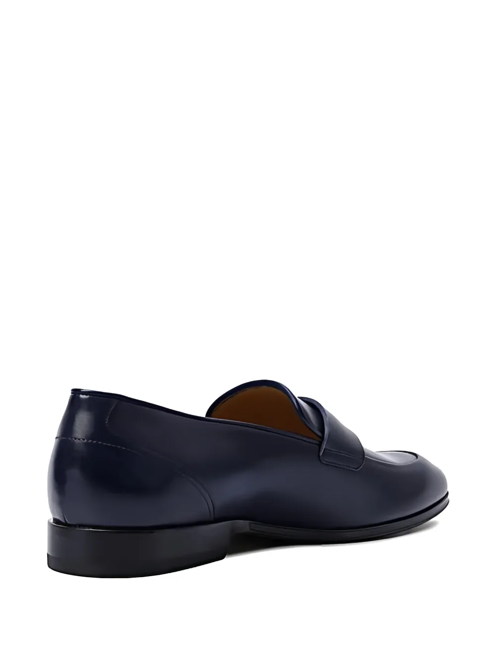 Bally Leren loafers met logoplakkaat Blauw