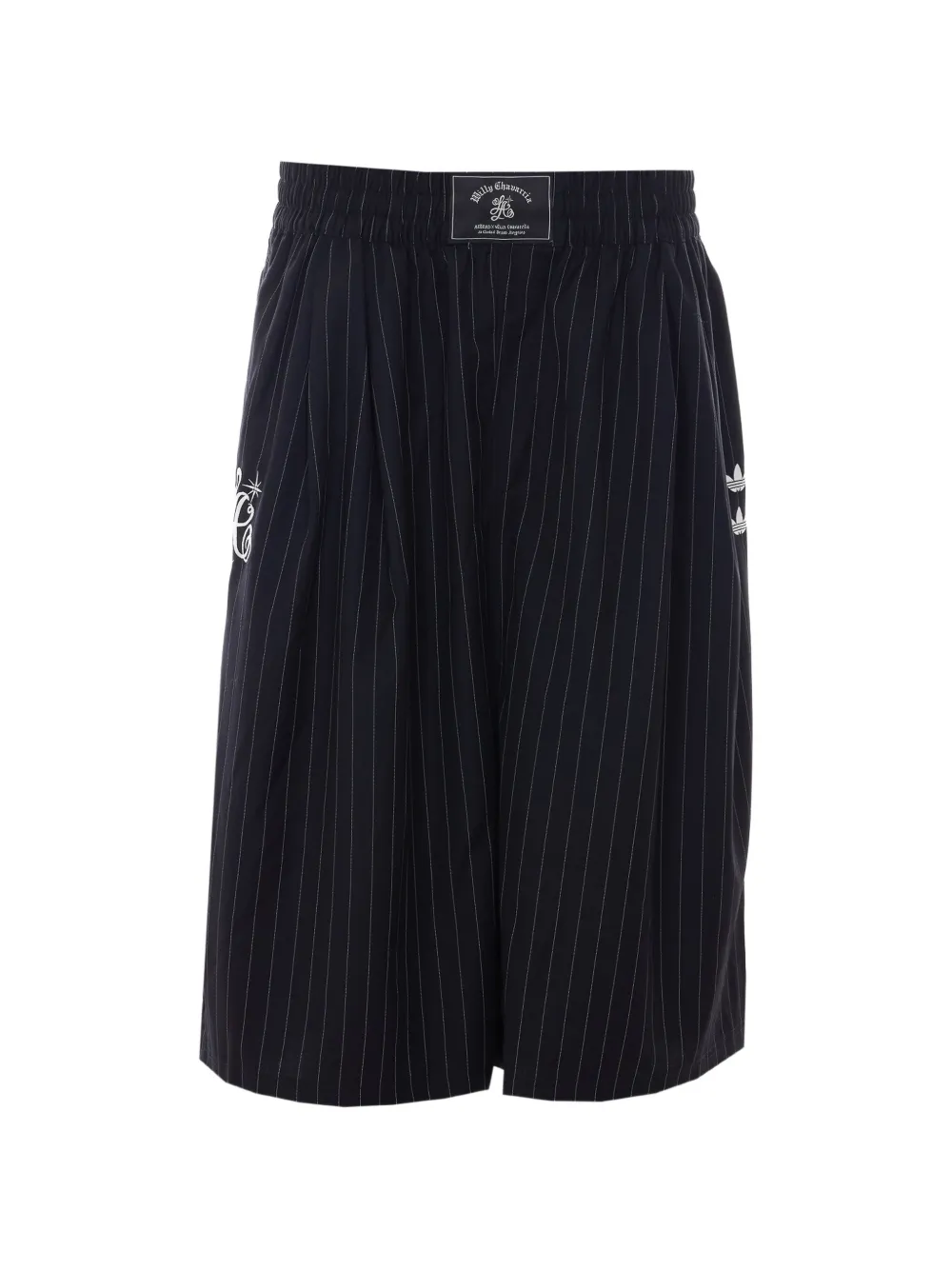 adidas x Willy Chavarria striped shorts - Blau
