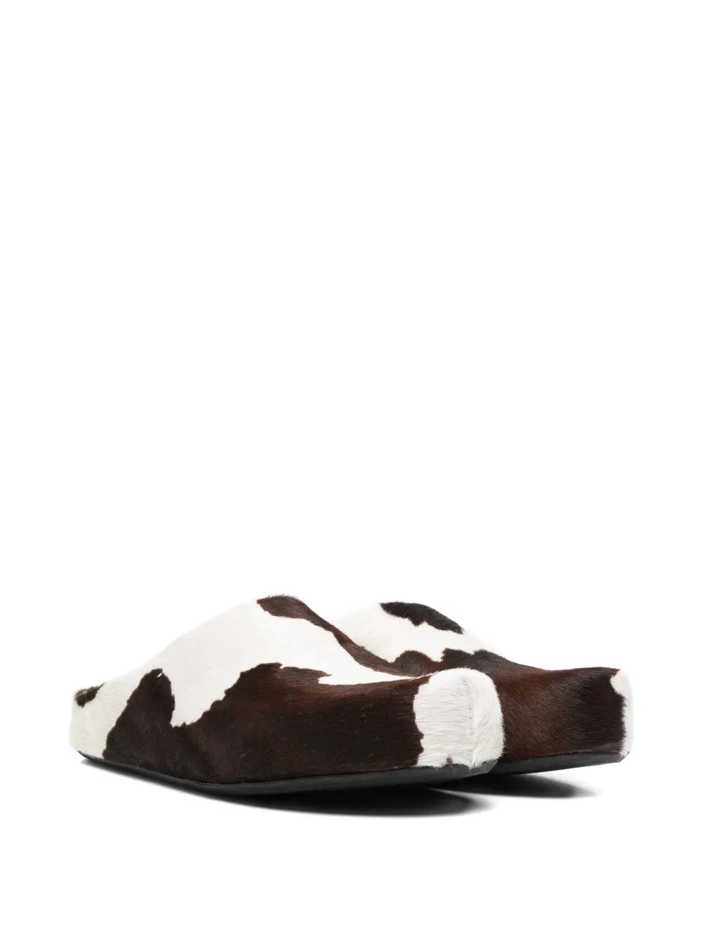 Marni Muiltjes met koeienprint Bruin