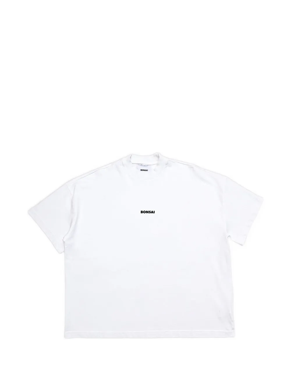 Bonsai logo-print drop-shoulder T-shirt - Bianco