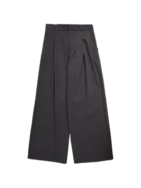 Bonsai pleated wide-leg trousers