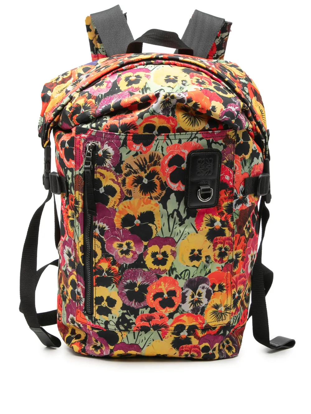 Loewe Pre-Owned 2020-2021 Joe Brainard Pansies Roll Top Rucksack - Mehrfarbig
