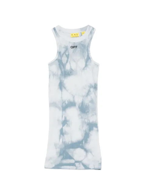 Off-White Kids vestido tejido de canalé