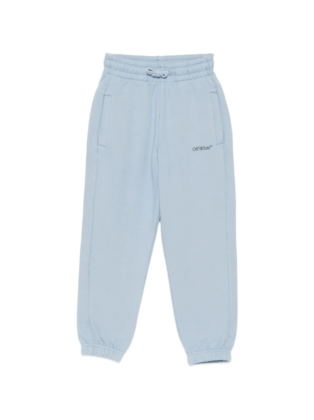 Off-White Kids logo-print track pants - Blu
