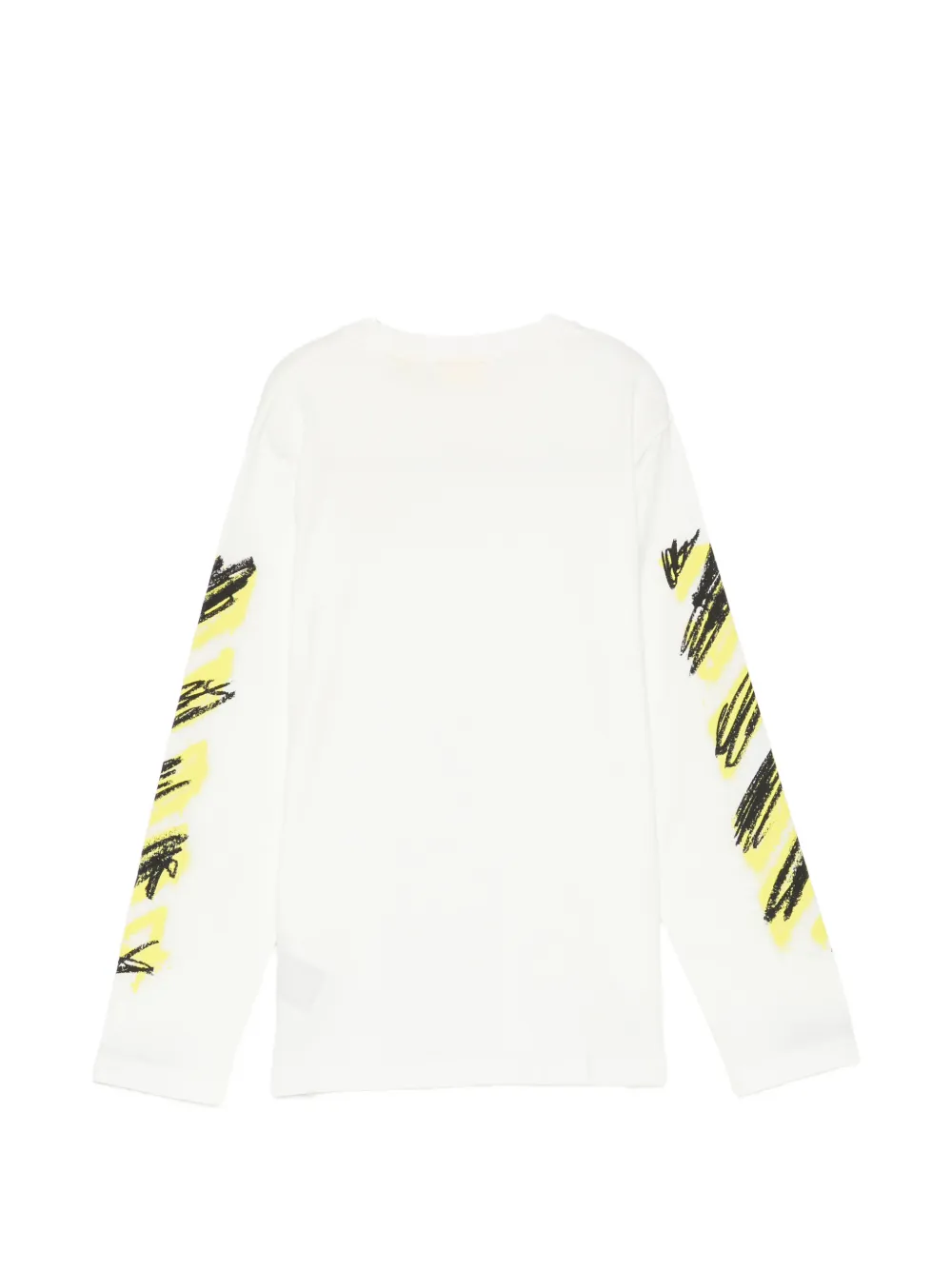 Off-White Kids T-shirt met print en lange mouwen Wit