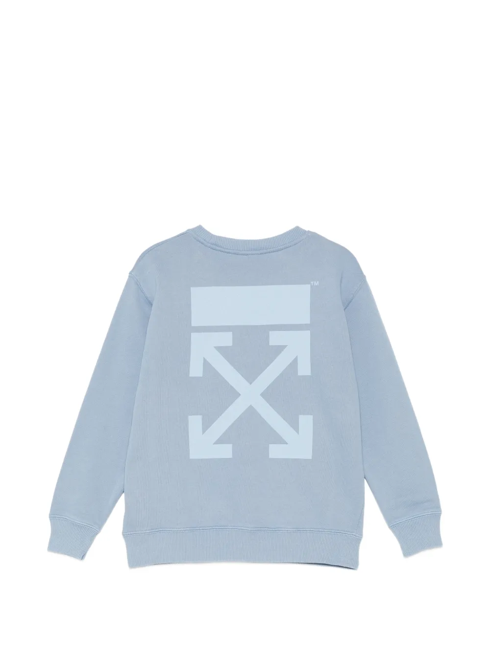 Off-White Kids Sweater met logoprint Blauw