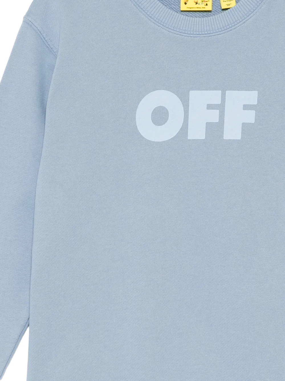 Off-White Kids Sweater met logoprint Blauw