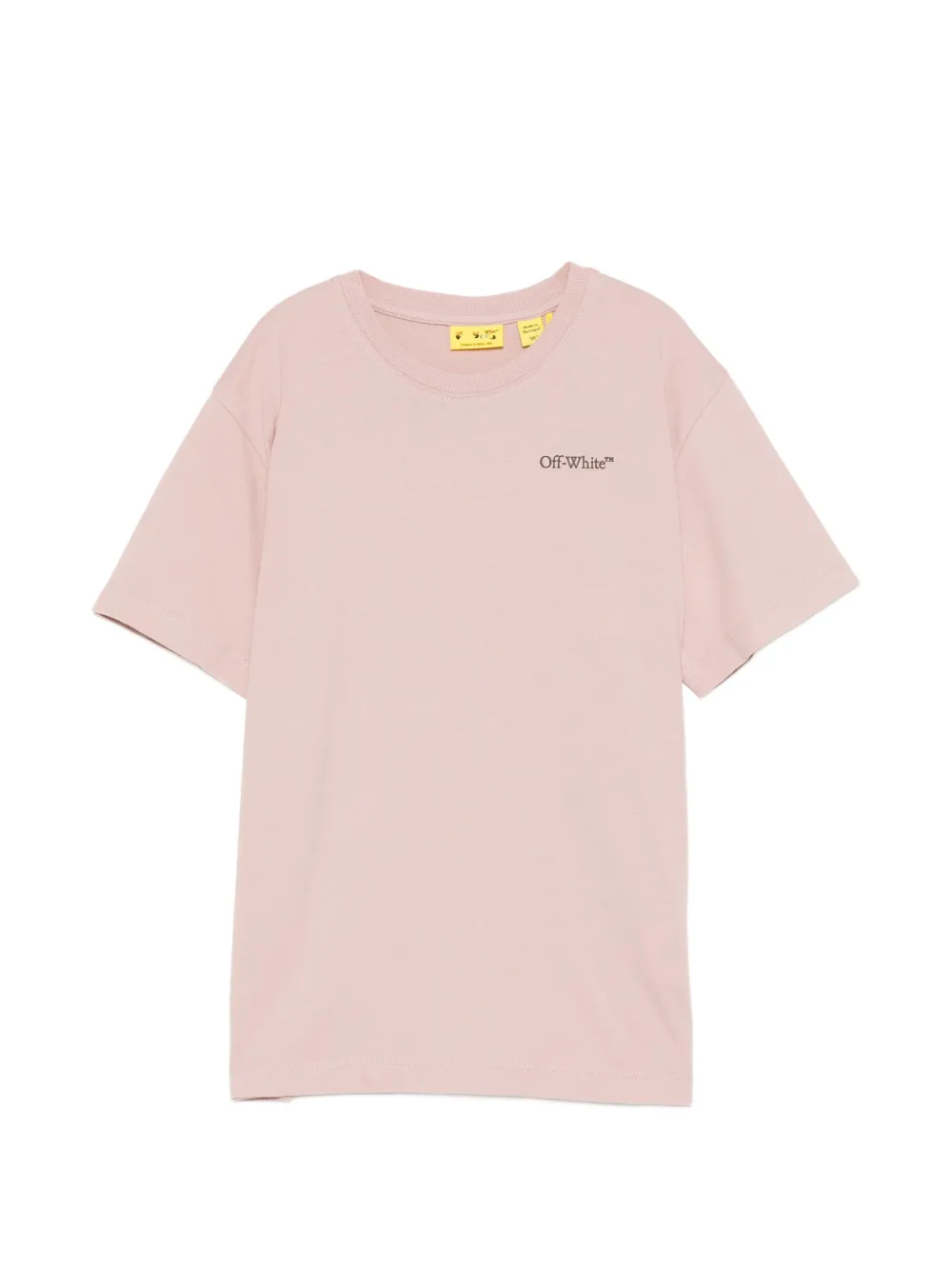 Off-White Kids logo-print short-sleeve T-shirt - Rosa
