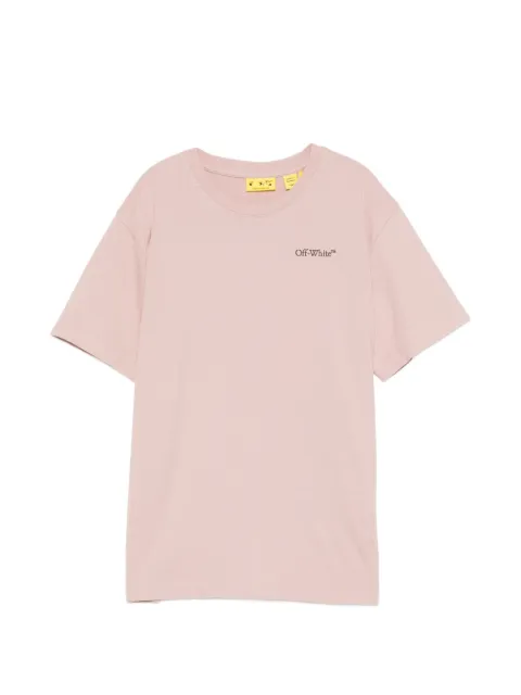 Off-White Kids playera manga corta con logo estampado