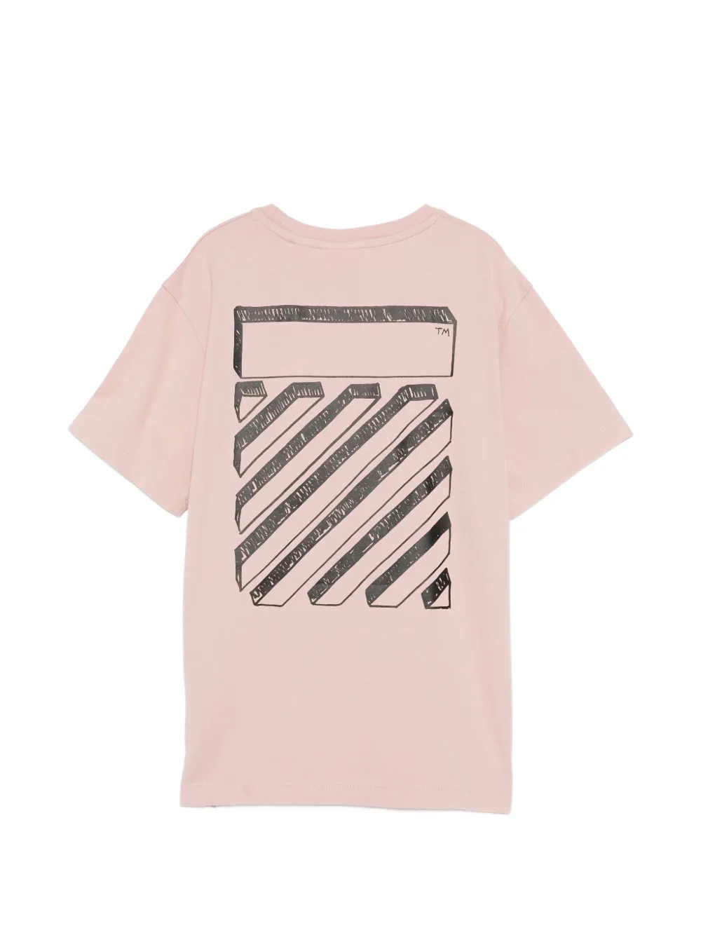 Off-White Kids T-shirt met logoprint Roze