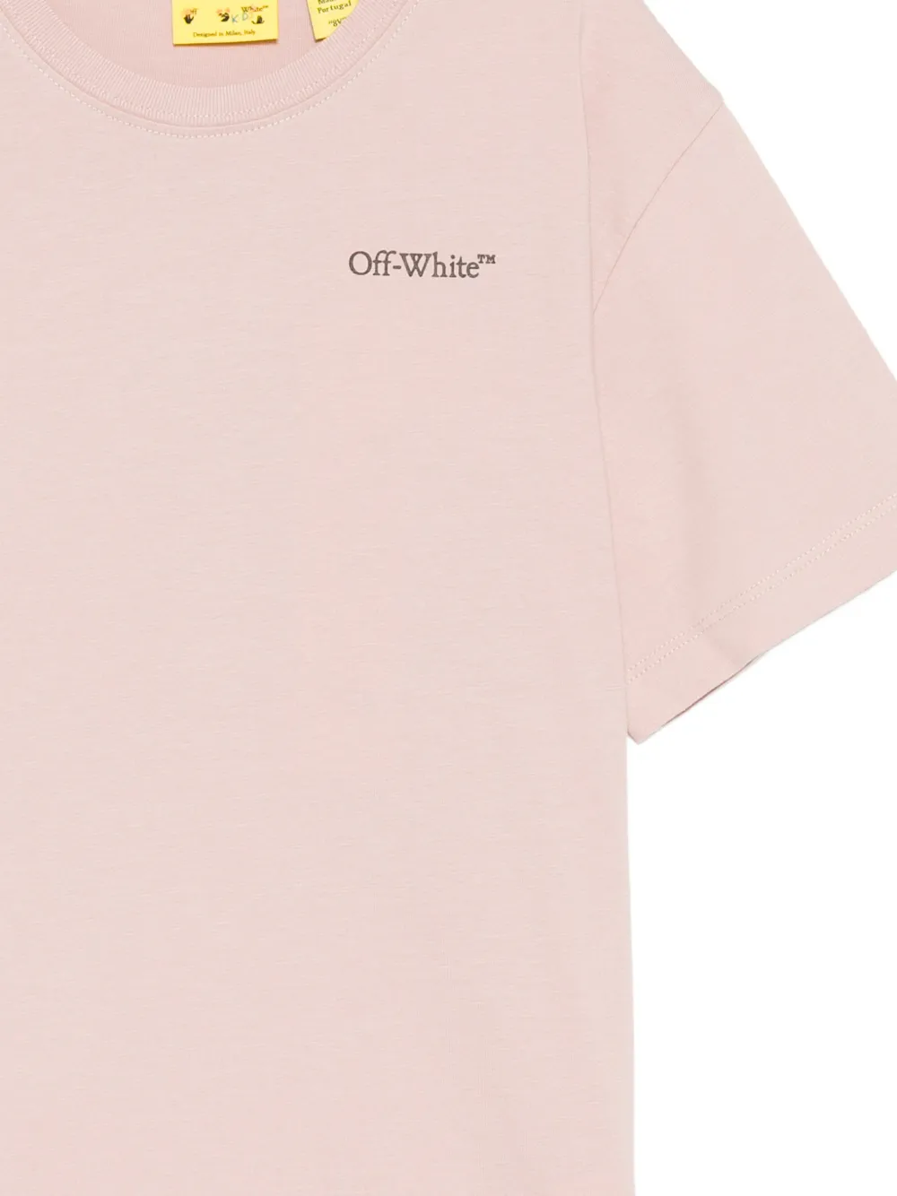 Off-White Kids T-shirt met logoprint Roze