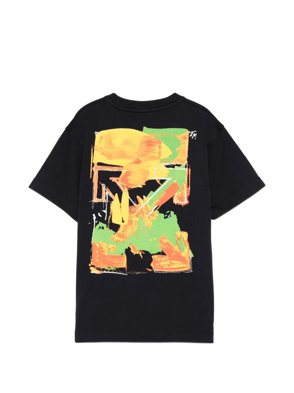 Off-White Kids T-shirt met logoprint Zwart