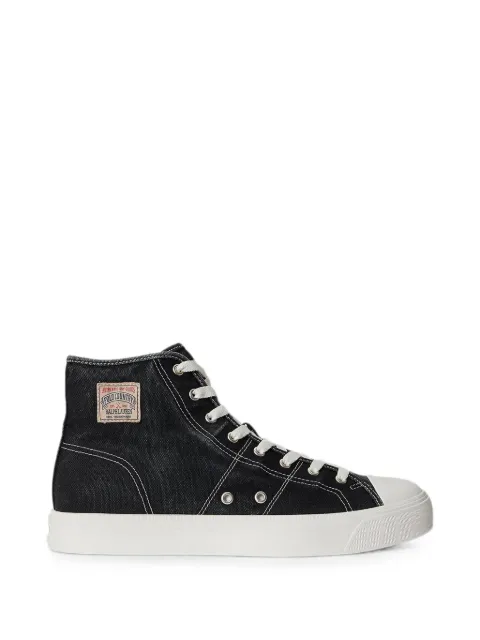 Polo Ralph Lauren logo-patch high-top sneakers