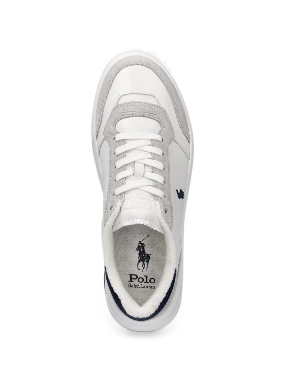 Polo Ralph Lauren logo-embroidered panelled sneakers Wit