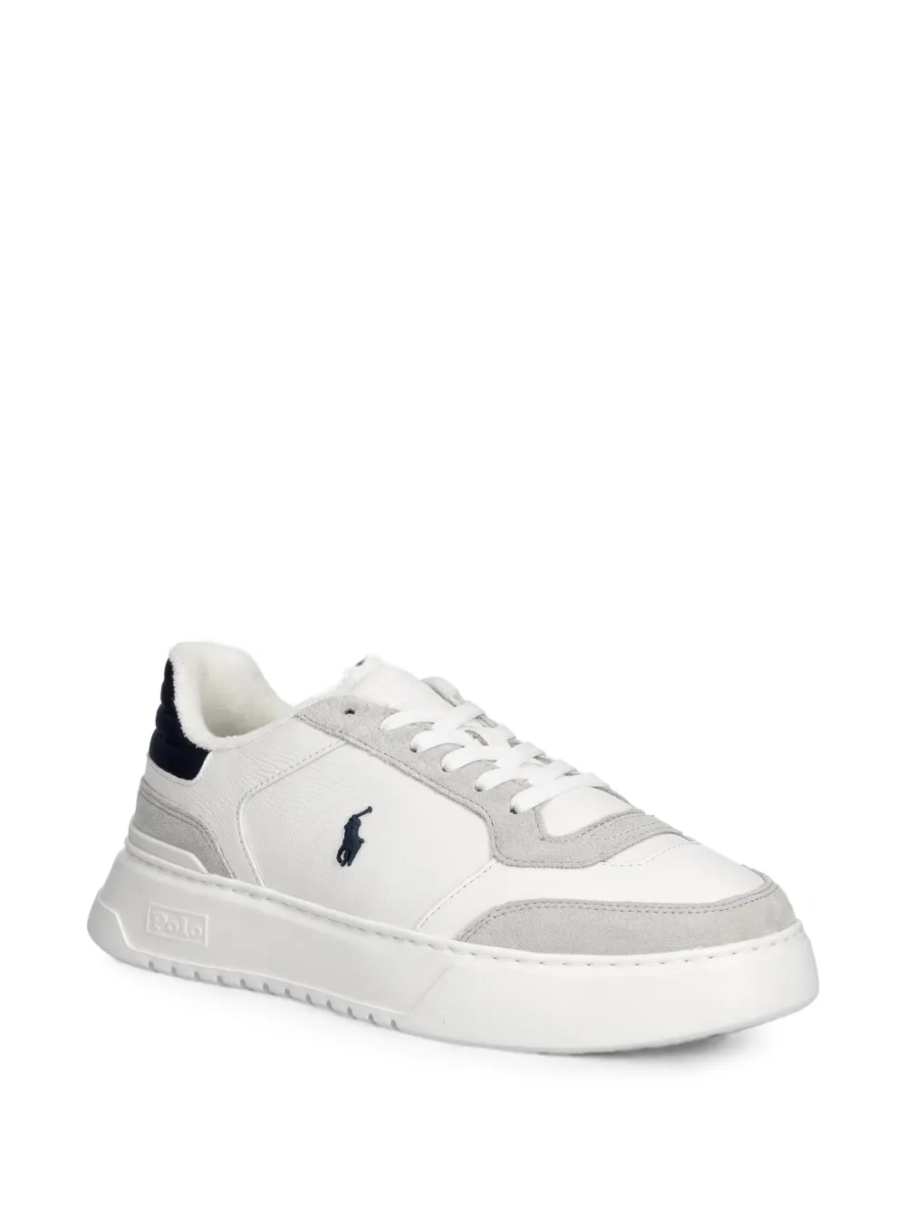 Polo Ralph Lauren logo-embroidered panelled sneakers Wit