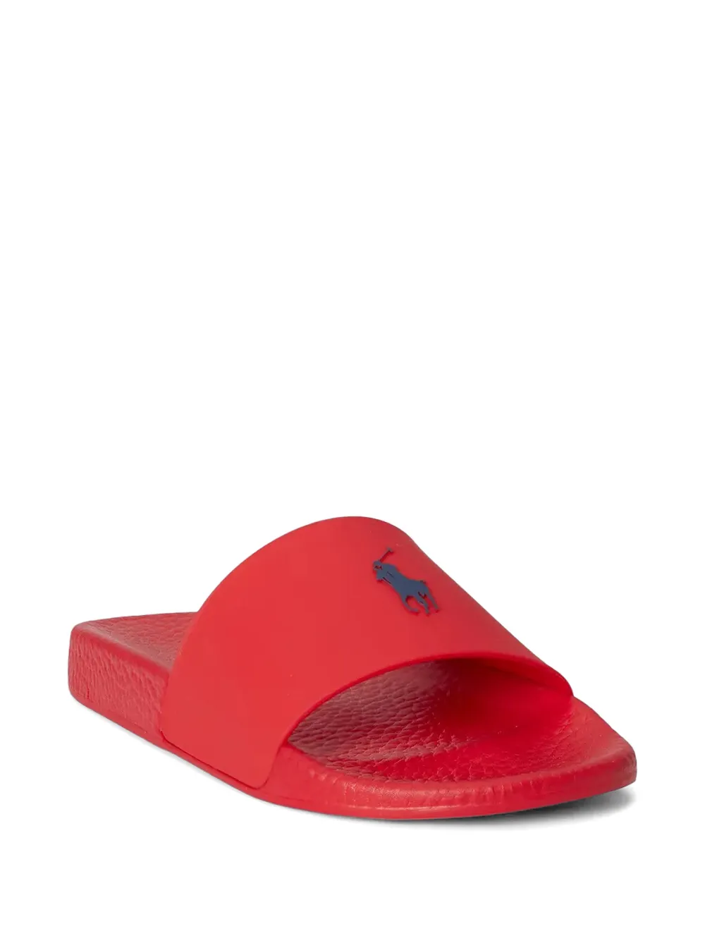 Polo Ralph Lauren logo-patch slides Rood