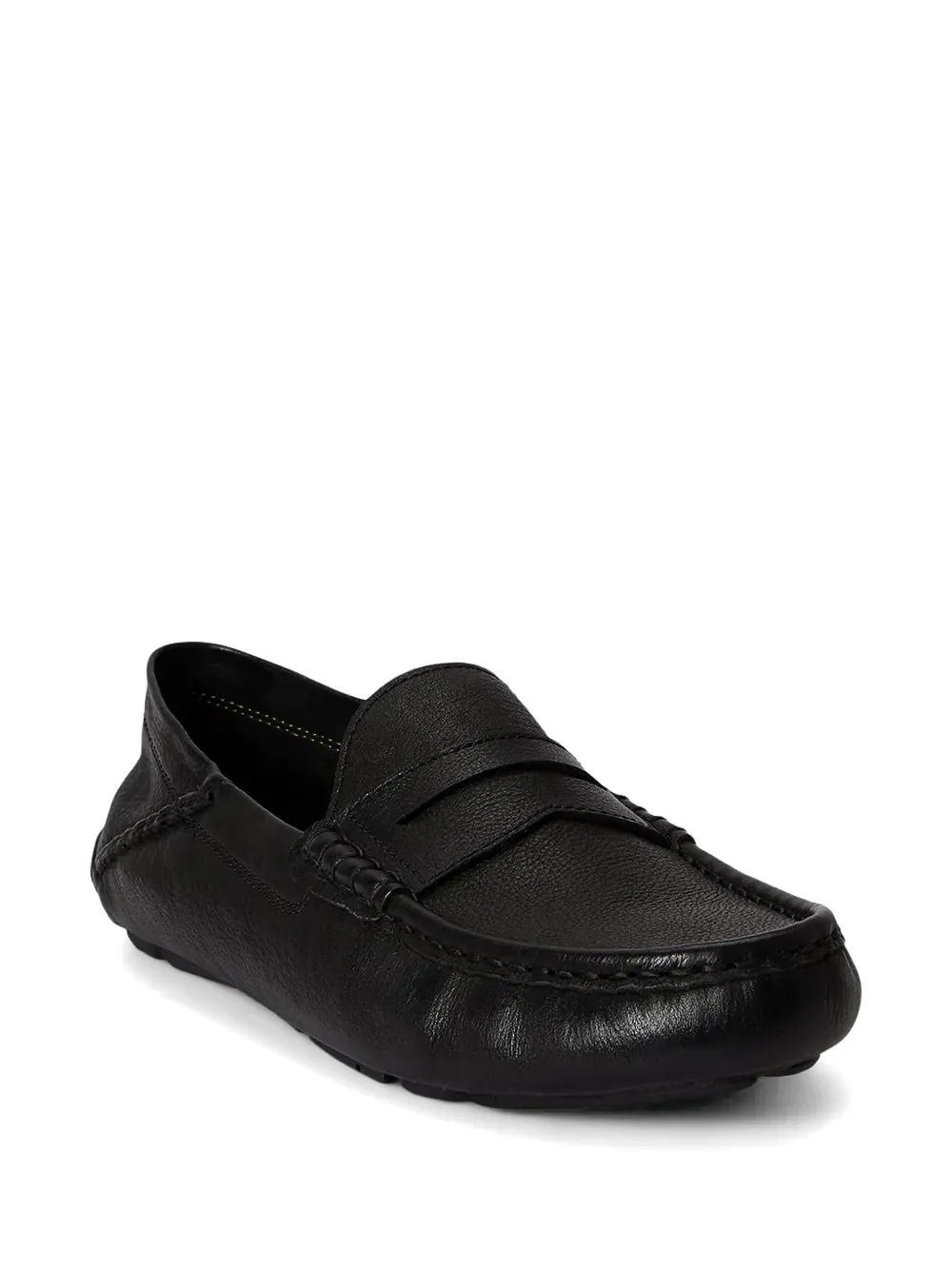 Polo Ralph Lauren grained leather loafers Zwart