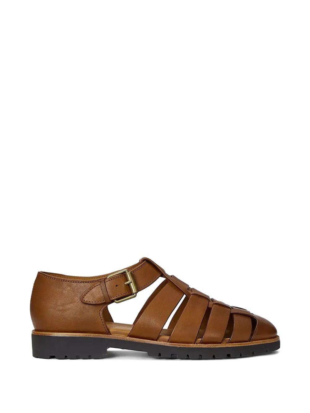 Polo Ralph Lauren leather-caged sandals - Braun