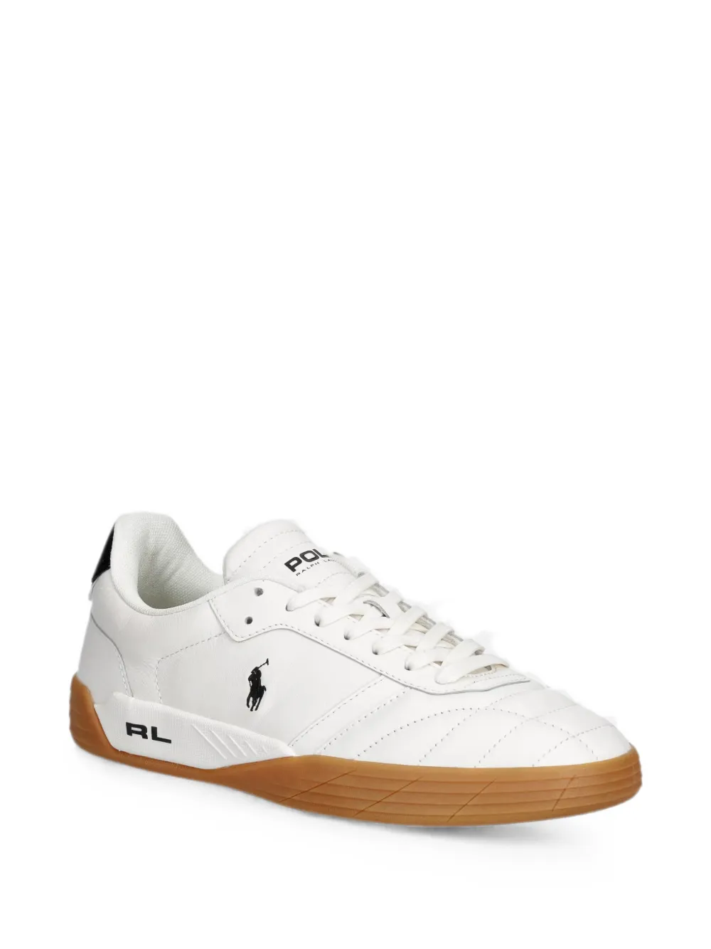 Polo Ralph Lauren quilted leather sneakers Wit