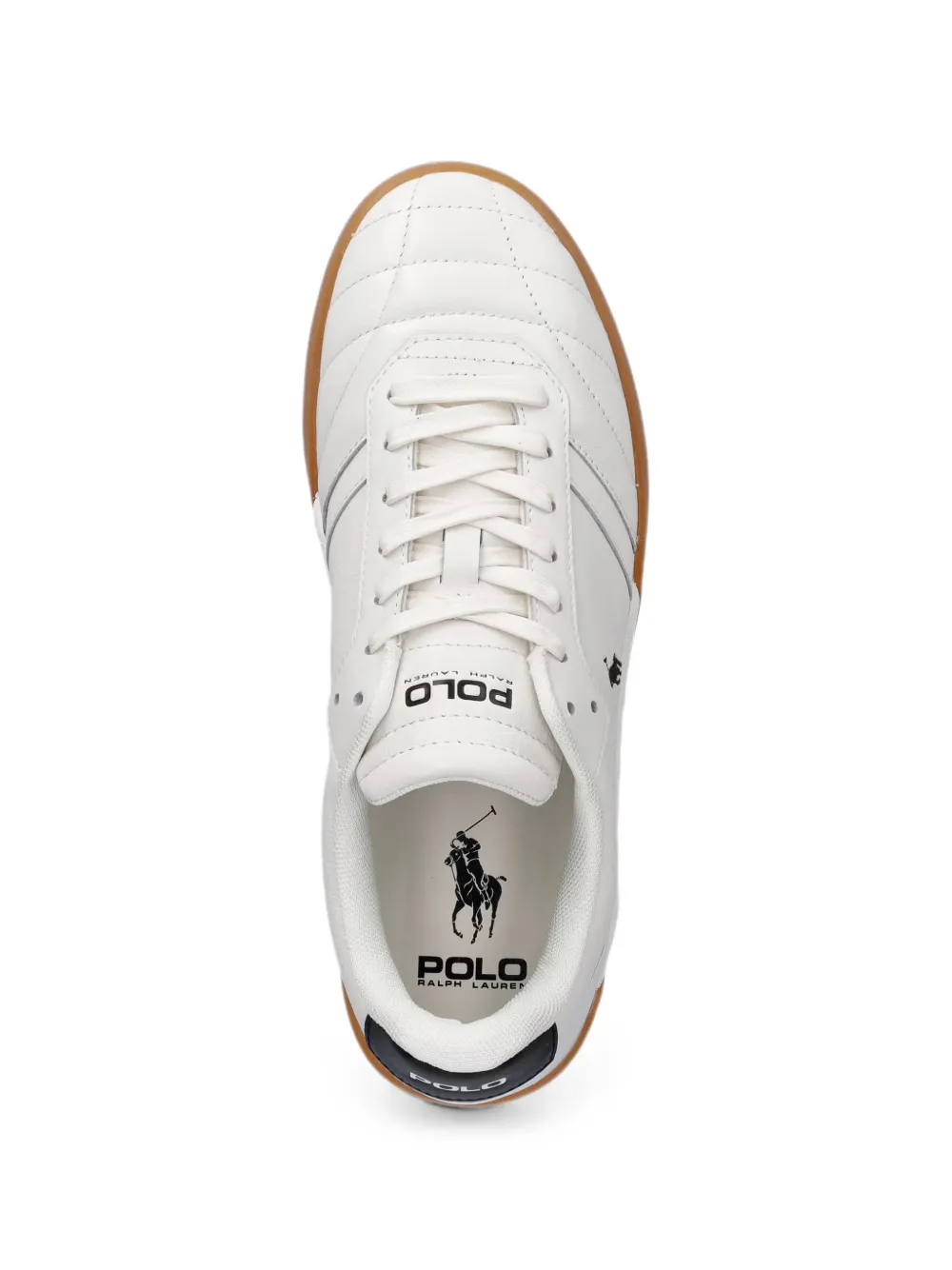 Polo Ralph Lauren quilted leather sneakers Wit