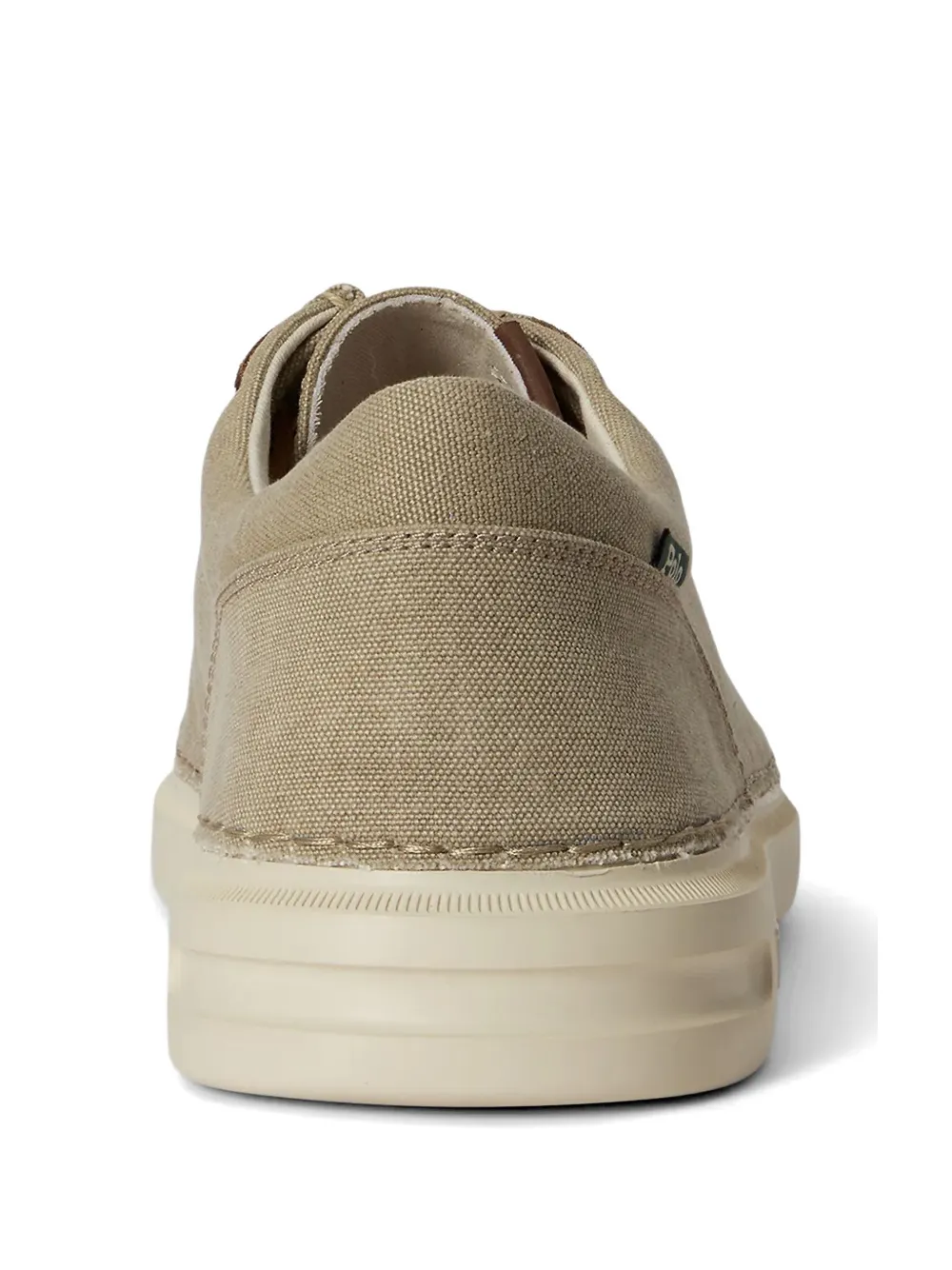 Polo Ralph Lauren lace-up moccasin-stitched shoes Beige