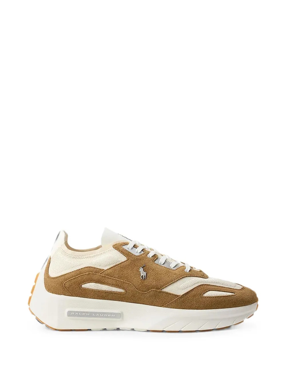 Polo Ralph Lauren Boerum suede-panelled sneakers - Nude