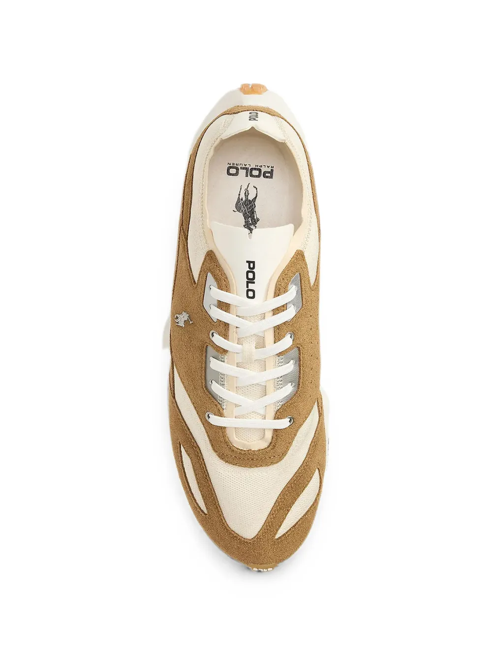 Polo Ralph Lauren Boerum sneakers met suède vlakken Beige