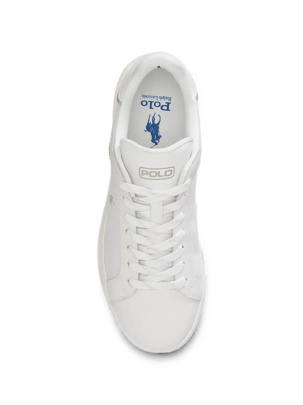 Polo Ralph Lauren logo-embroidered lace-up sneakers Wit