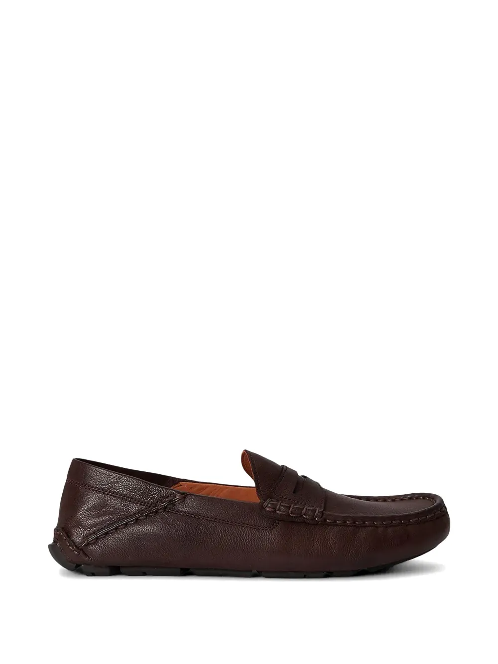 Polo Ralph Lauren logo-embroidered pebbled leather sneakers Wit