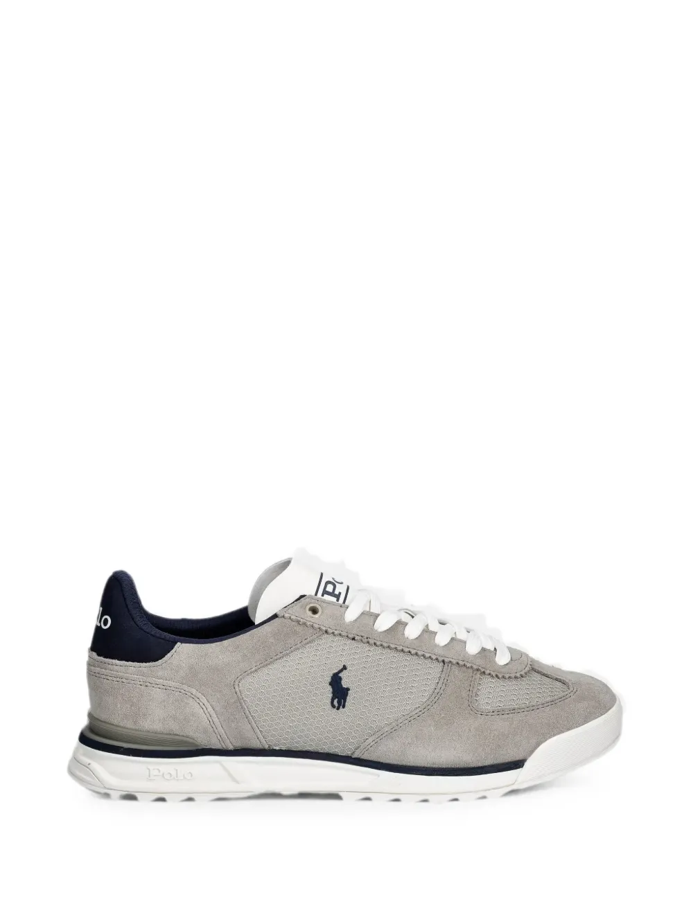 Polo Ralph Lauren logo-embroidered panelled sneakers - Grau