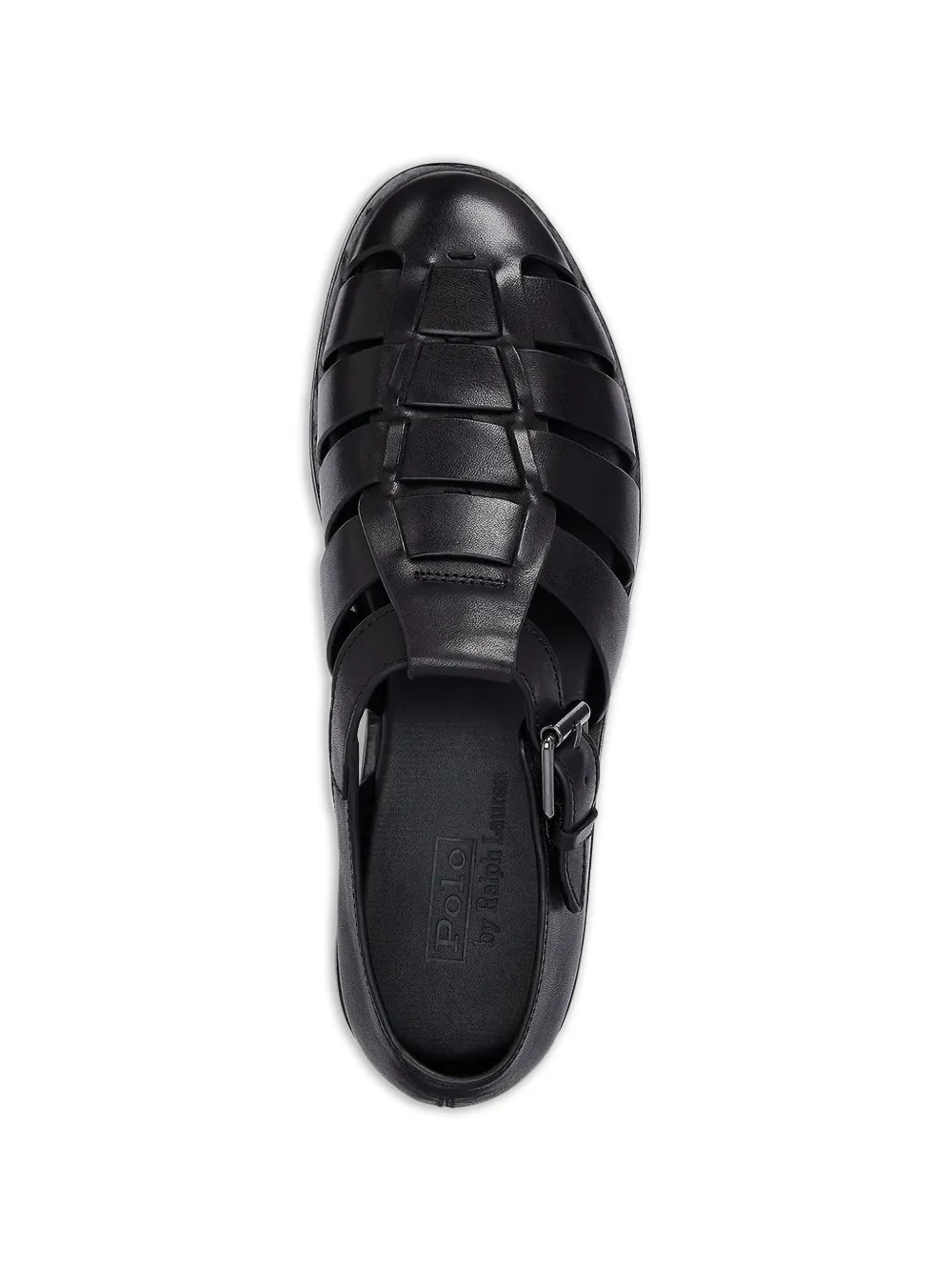 Polo Ralph Lauren leather fisherman sandals Zwart