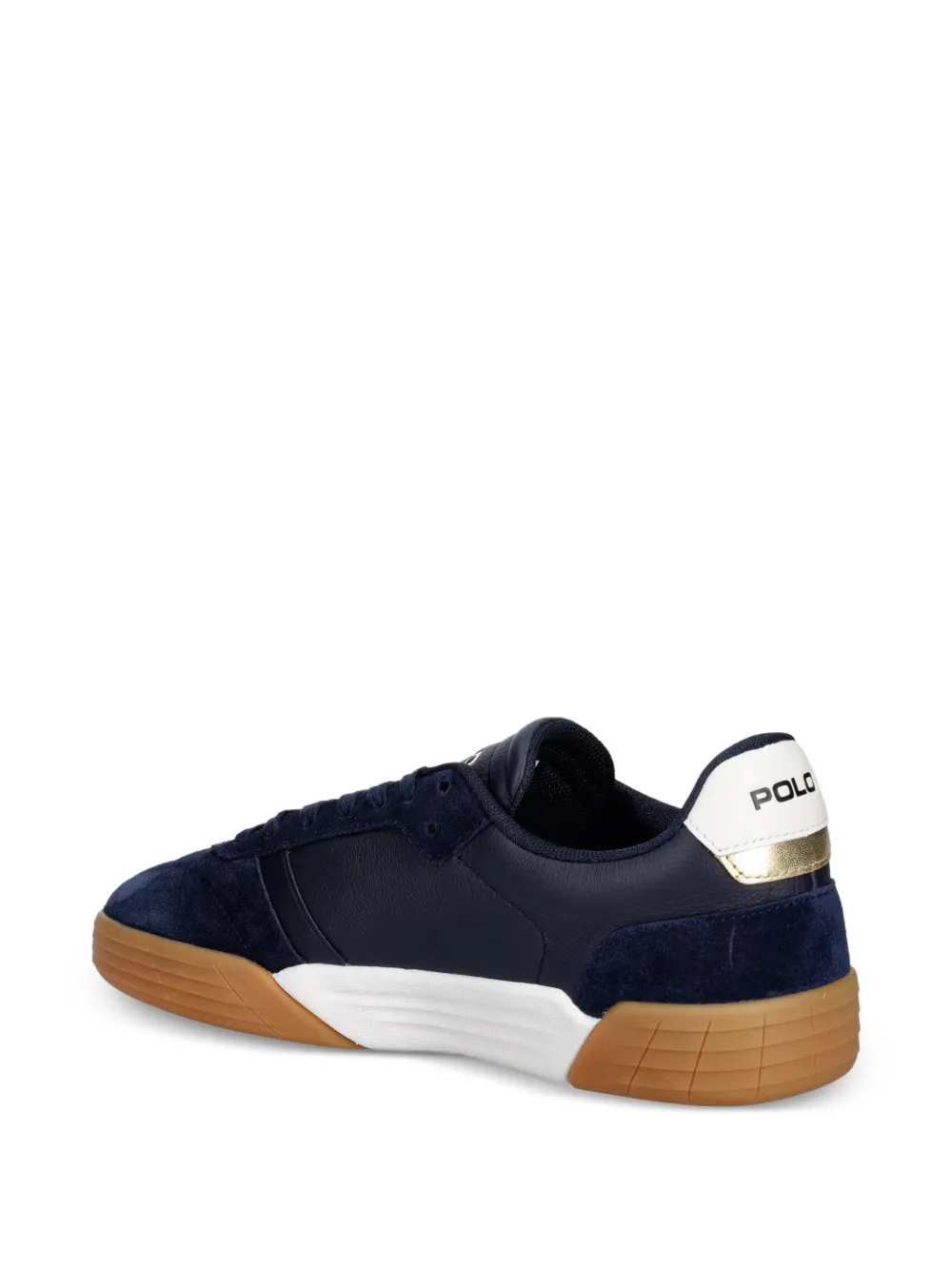 Polo Ralph Lauren Pony motif panelled sneakers Blauw