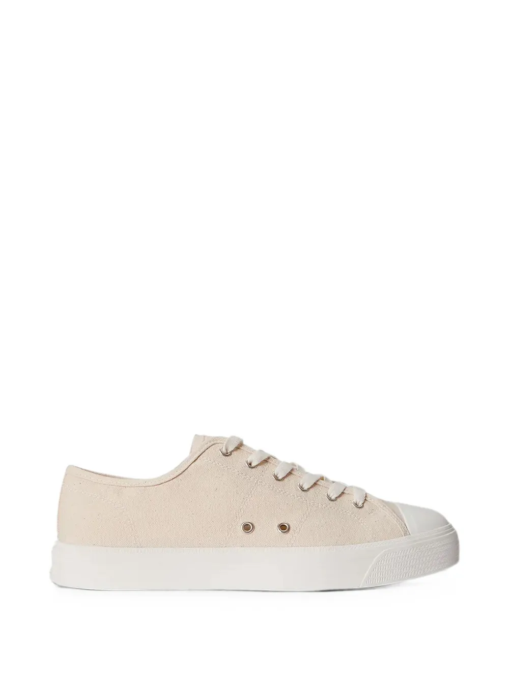 Polo Ralph Lauren logo-print canvas sneakers Beige