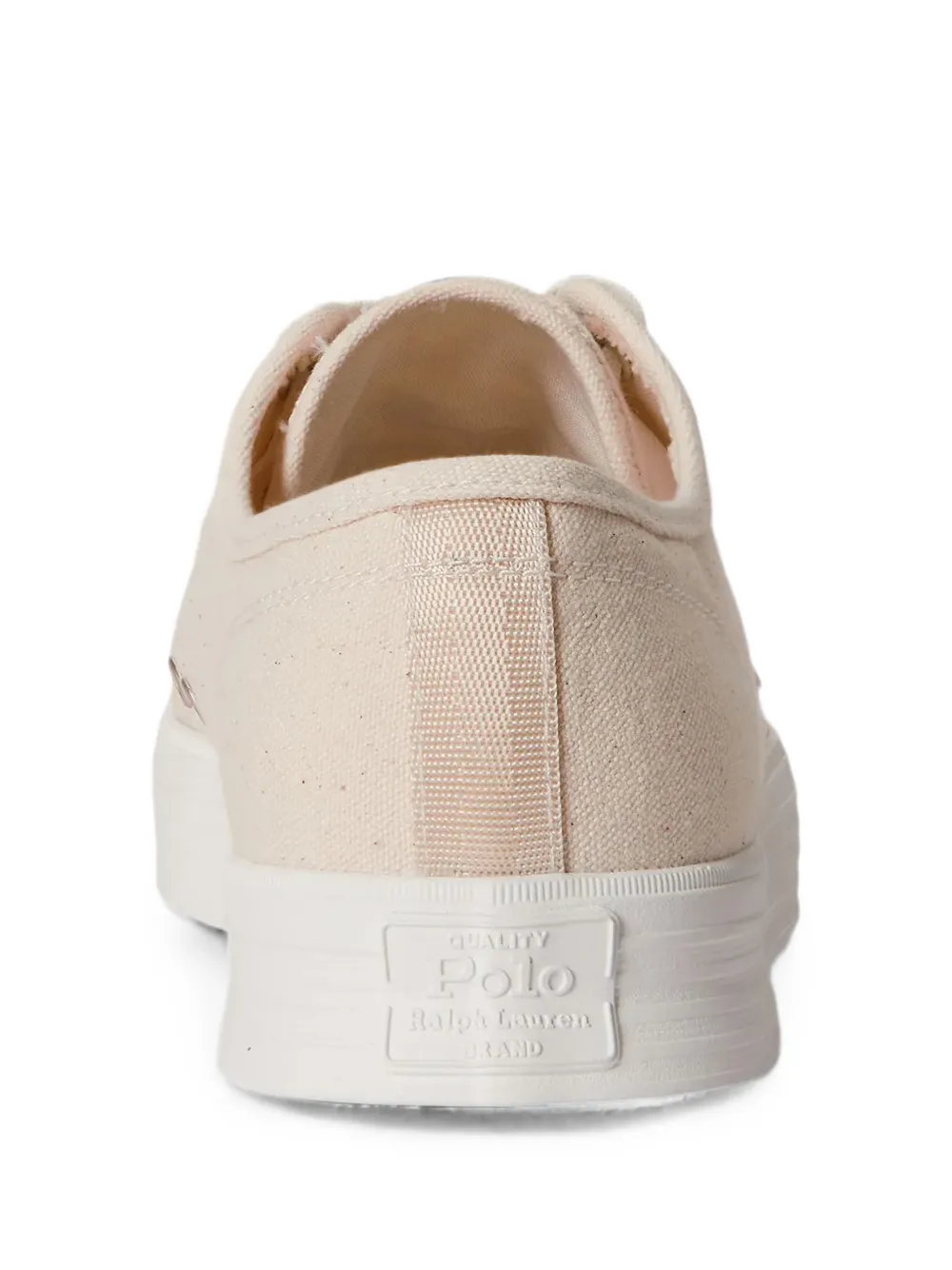 Polo Ralph Lauren logo-print canvas sneakers Beige