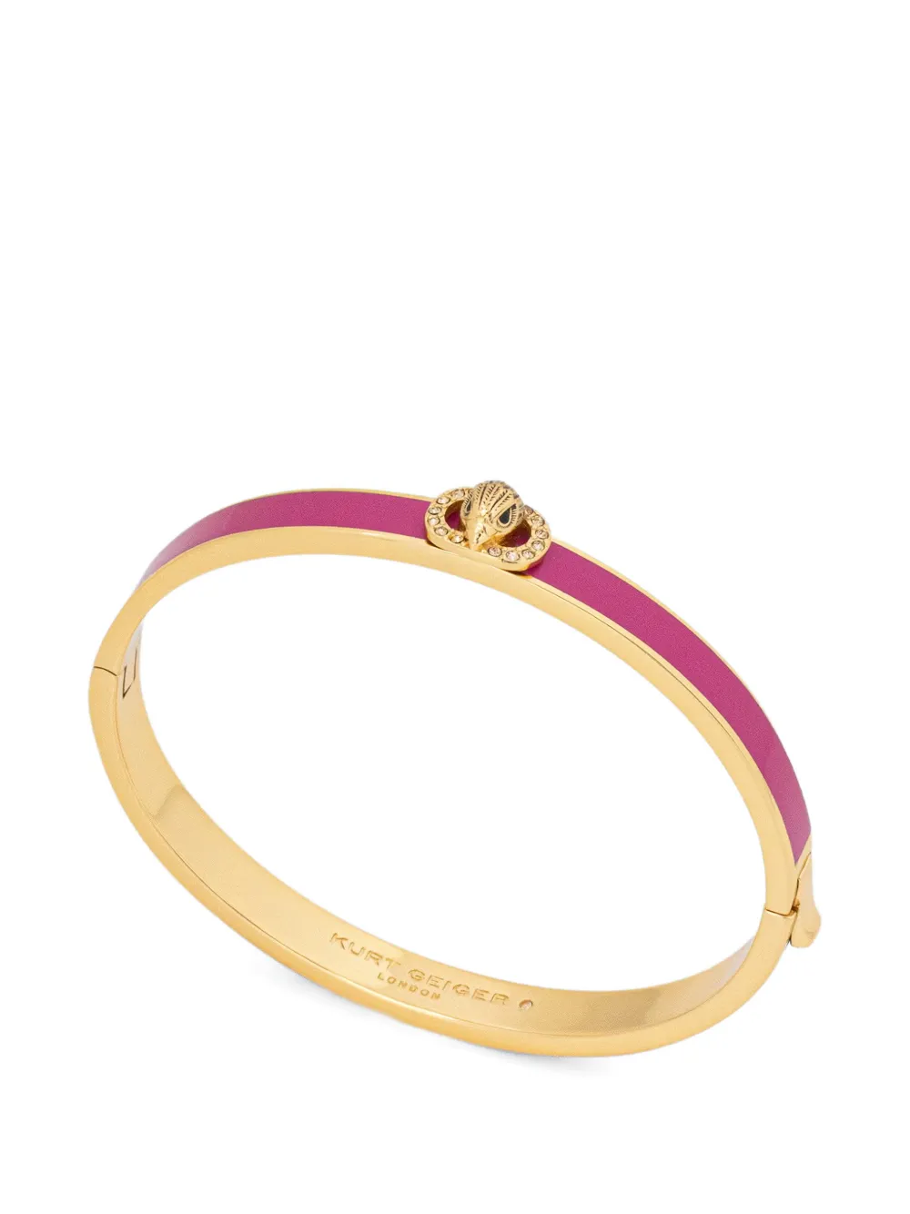 Kurt Geiger London Chelsea eagle-head bangle bracelet - Oro