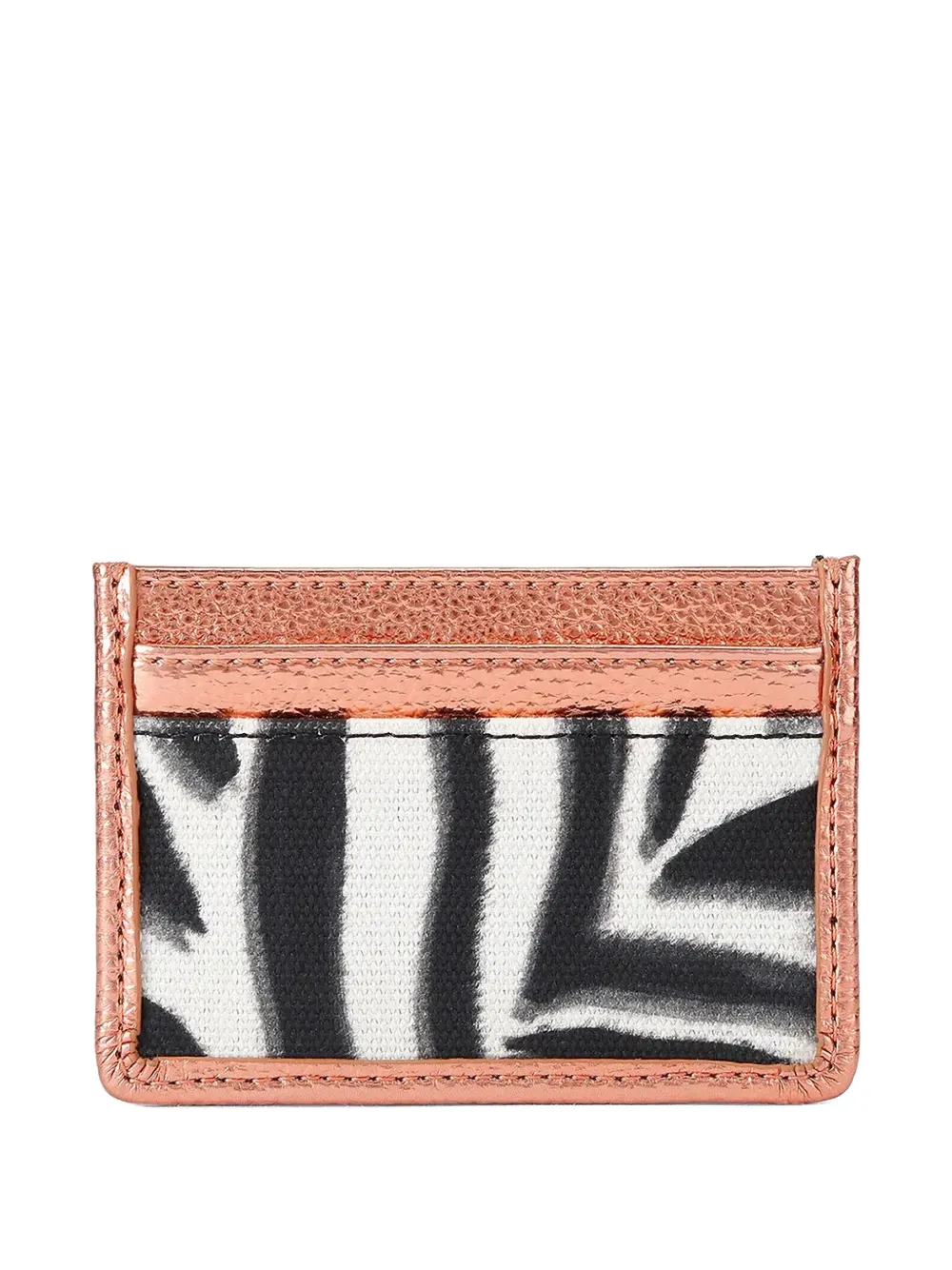 Kurt Geiger London Southbank metallic pasjeshouder met zebraprint Roze