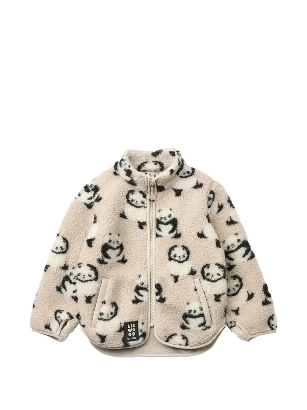 Liewood Nolan panda-print fleece jacket - Toni neutri