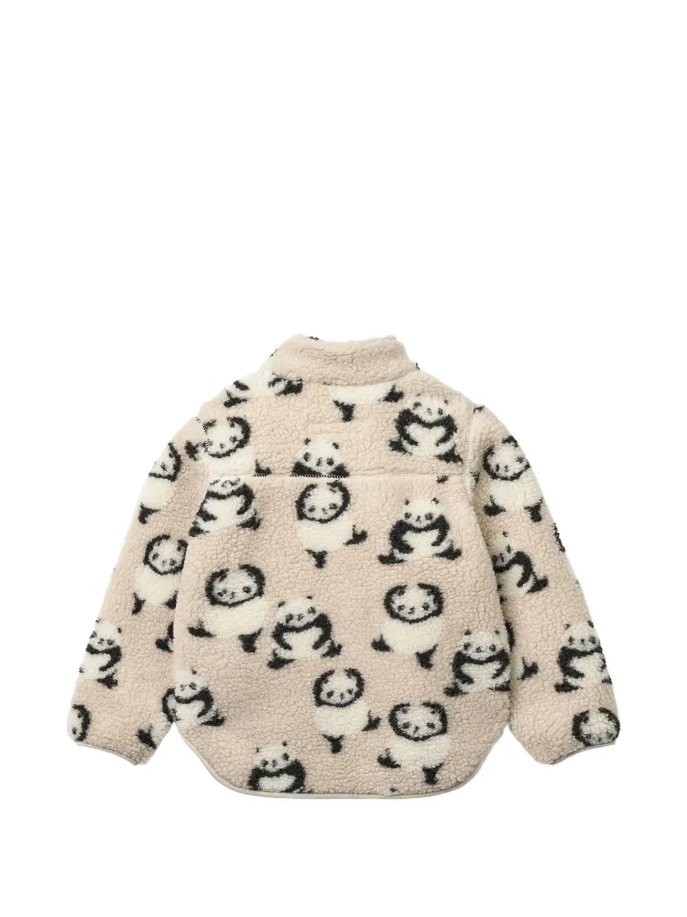 Liewood Nolan panda-print fleece jacket Beige
