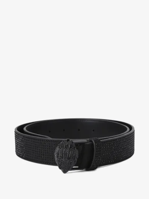 Kurt Geiger London eagle-head crystal-embellished belt