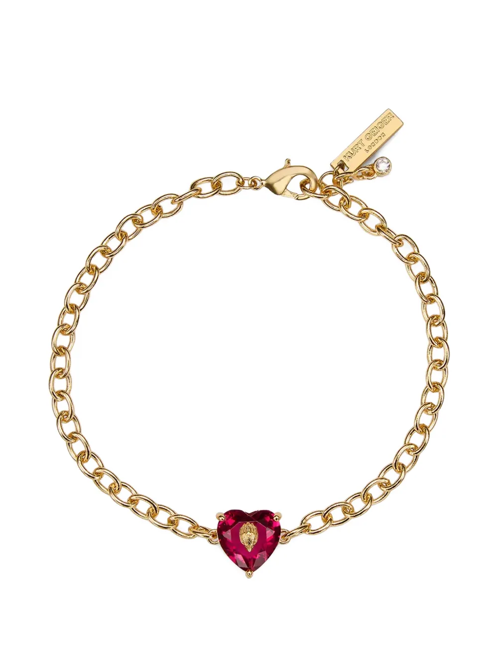 Kurt Geiger London Crystal Heart bracelet - Oro