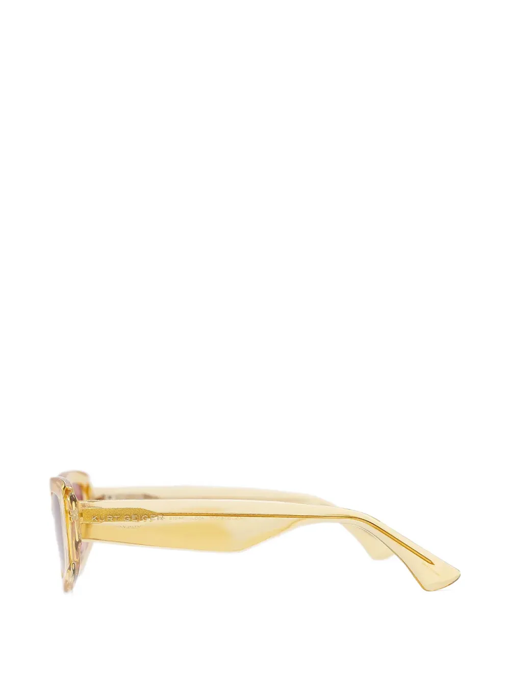  Kurt Geiger London Gafas De Sol Con Montura Rectangular - Amarillo 