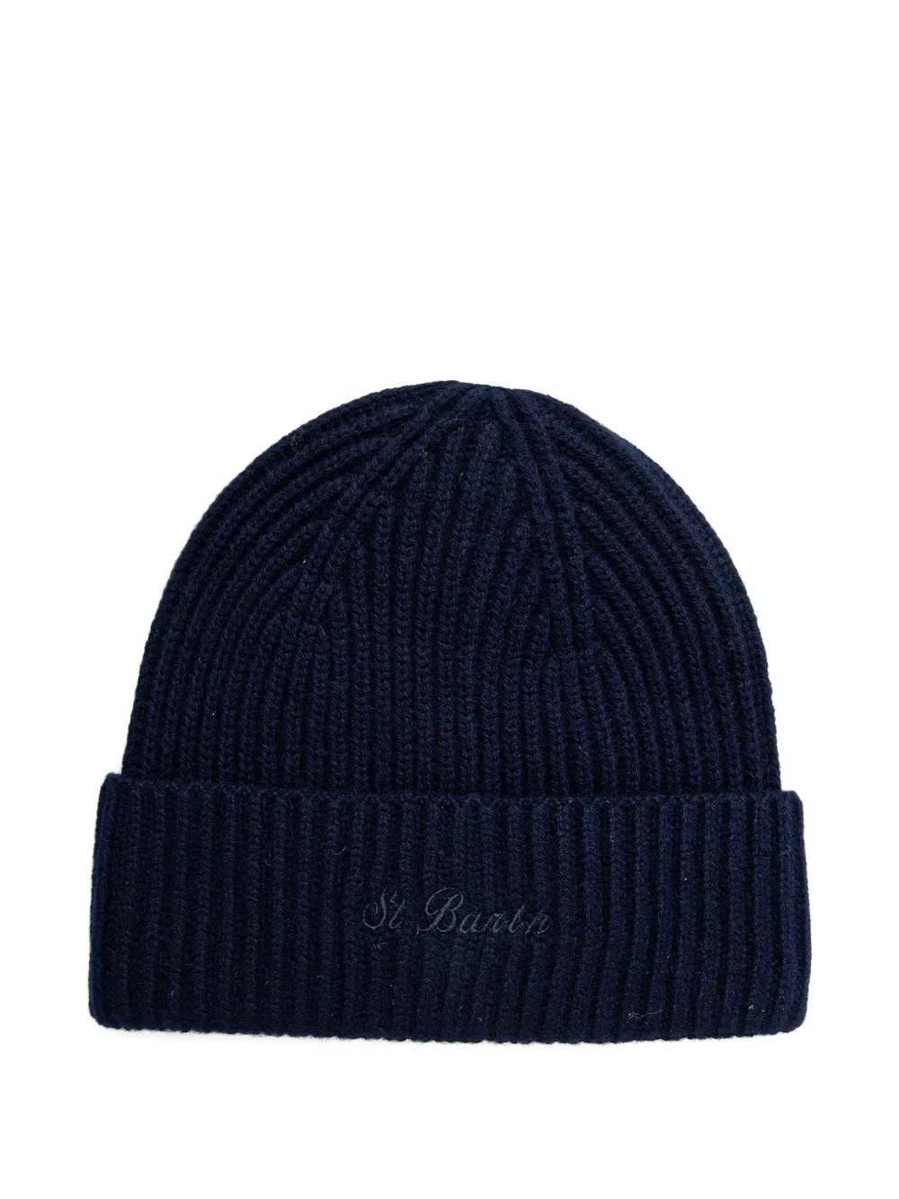 MC2 Saint Barth ribbed-knit embroidered-logo beanie hat · One Size
