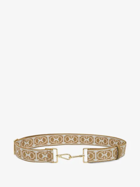 Coccinelle Monogram-pattern lobster-claw shoulder strap
