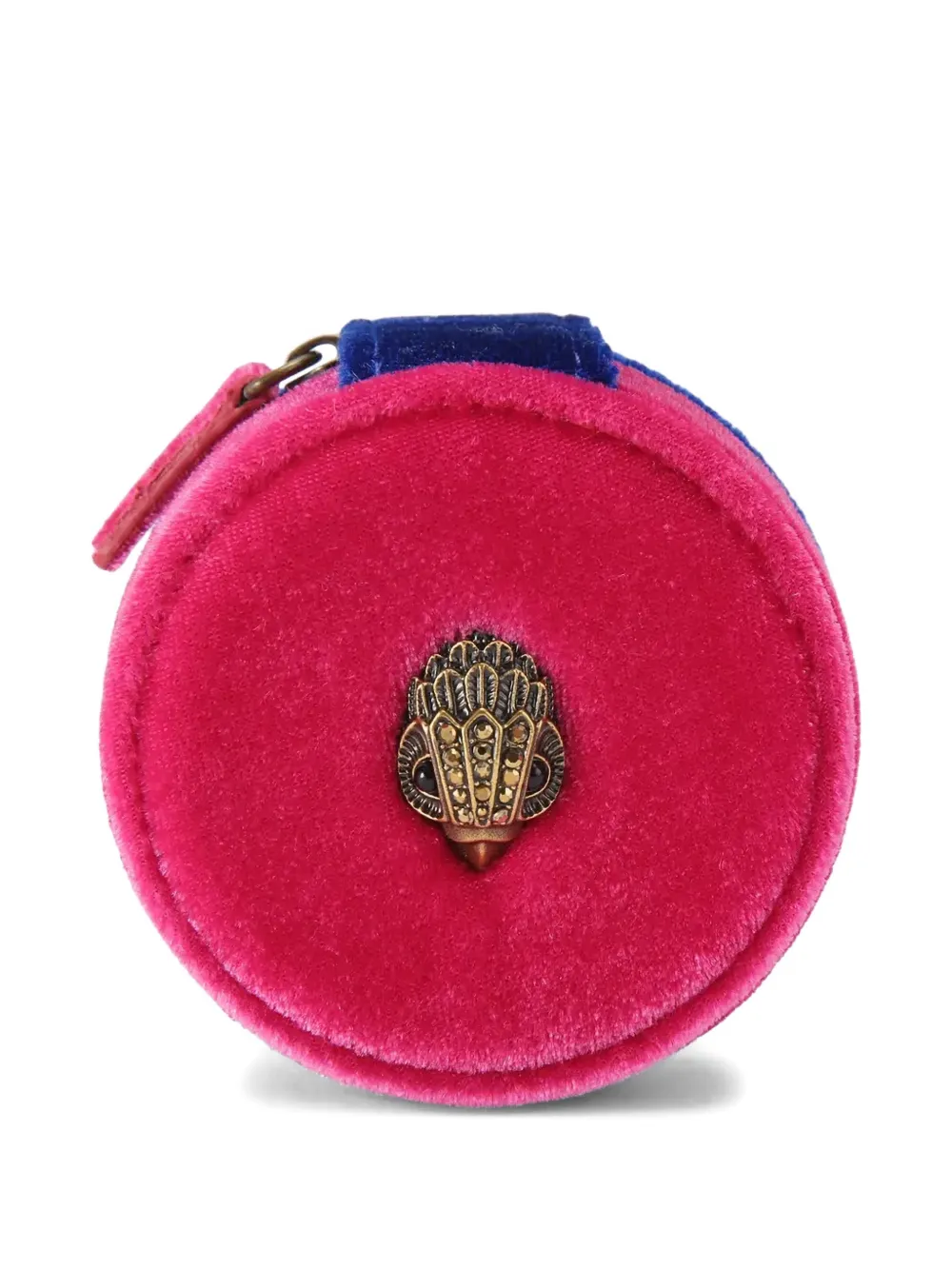 Kurt Geiger London small velvet jewellery case - Rosa