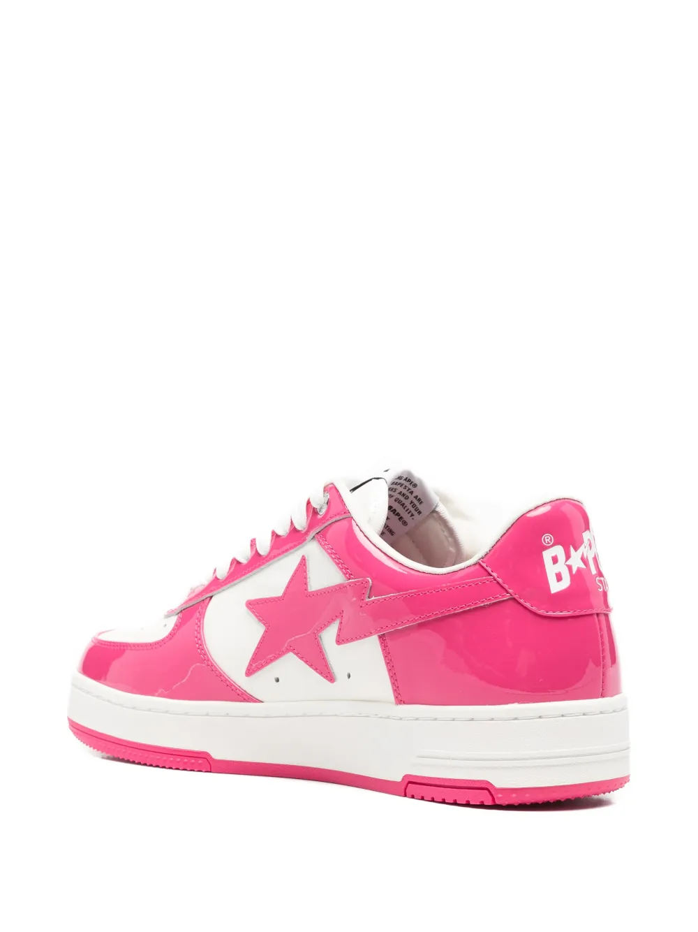 A BATHING APE Bape Sta lakleren sneakers Roze