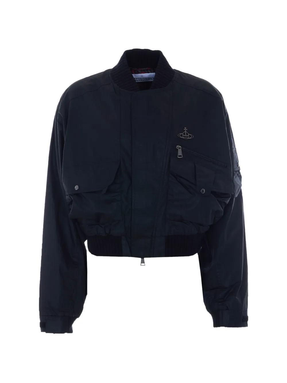 Vivienne Westwood Orb-logo bomber jacket - Blu