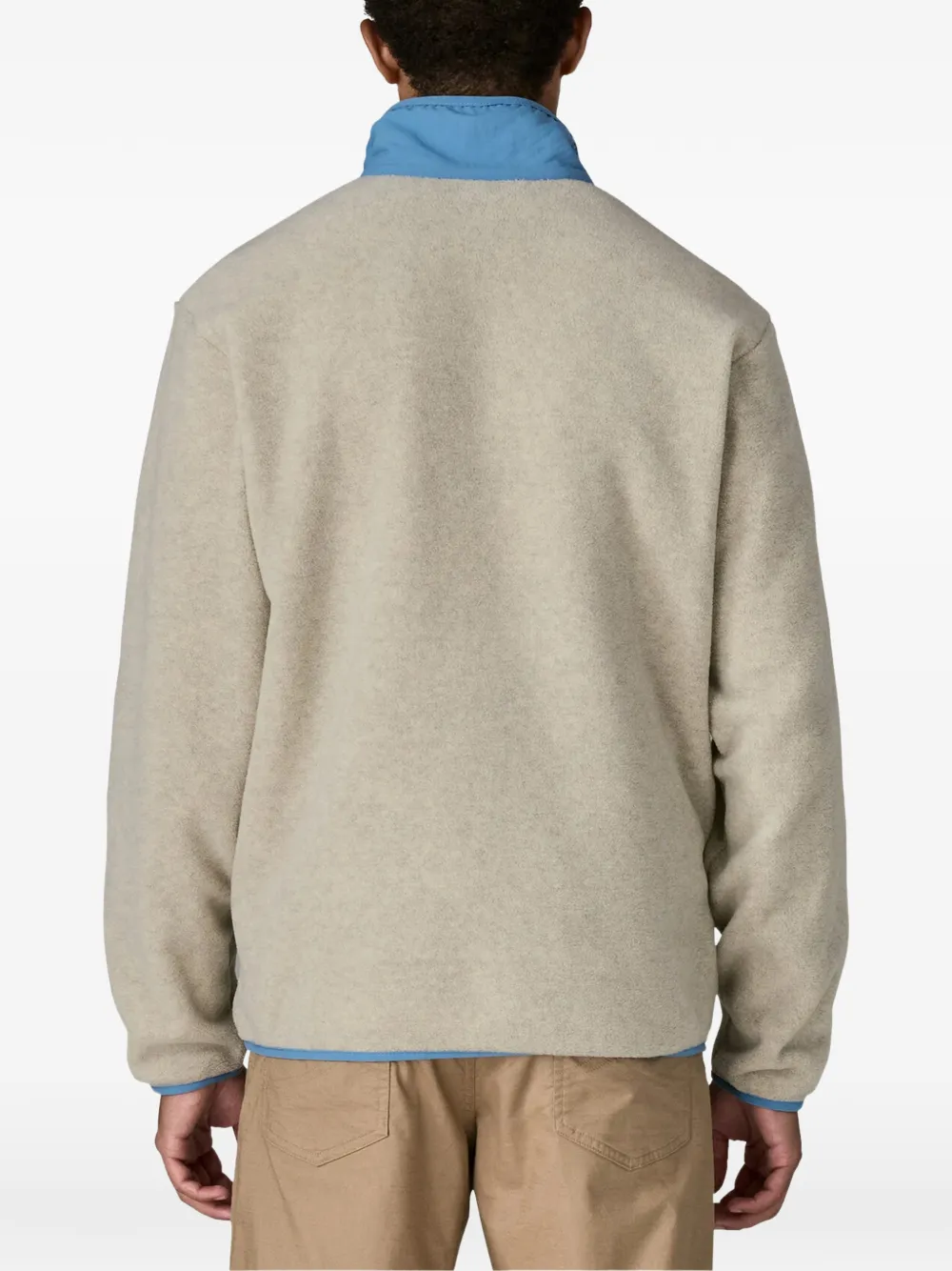 Patagonia Synchilla fleece jack met vlakken Beige